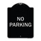 Signmission Designer Series Sign-No Parking, Black & Silver Heavy-Gauge Aluminum, 24" x 18", BS-1824-9947 A-DES-BS-1824-9947 - alternate 1